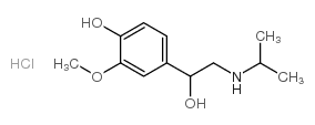 alpha-[(isopropylamino)methyl]vanillyl alcohol hydrochloride结构式