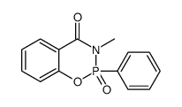 8-methyl-9-oxo-9-phenyl-10-oxa-8-aza-9$l^{5}-phosphabicyclo[4.4.0]deca-1,3,5-trien-7-one结构式