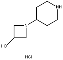 1-(哌啶-4-基)氮杂环丁烷-3-醇盐酸盐结构式