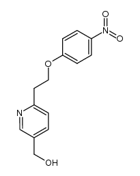 5-hydroxymethyl-2-[2-(4-nitrophenoxy)ethyl]pyridine结构式