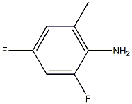 2,4-二氟-6-甲基苯胺结构式