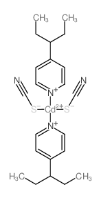 Cadmium,bis[4-(1-ethylpropyl)pyridine]bis(thiocyanato-S)-, (T-4)- (9CI) Structure