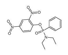 2,4-dinitrophenyl N,N-diethyl-P-phenylphosphonamidate结构式