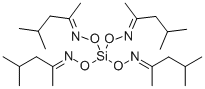四(4-甲基-2-戊酮)肟基硅烷结构式