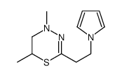 5,6-Dihydro-4,6-dimethyl-2-[2-(1H-pyrrol-1-yl)ethyl]-4H-1,3,4-thiadiazine Structure