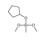 (9CI)-(环戊基氧基)二甲氧基甲基-硅烷结构式