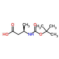 (R)-3-(BOC-氨基)丁酸结构式