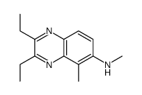 2,3-diethyl-N,5-dimethylquinoxalin-6-amine Structure