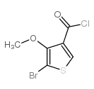 5-bromo-4-methoxythiophene-3-carbonyl chloride Structure