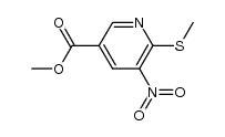 methyl 6-methylthio-5-nitronicotinate structure