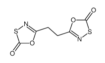 5-[2-(2-oxo-1,3,4-oxathiazol-5-yl)ethyl]-1,3,4-oxathiazol-2-one结构式