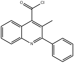 3-甲基-2-苯基-4-喹啉甲酰氯结构式