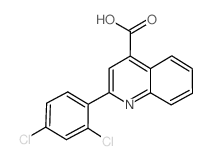 2-(2,4-Dichlorophenyl)quinoline-4-carboxylic acid结构式