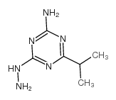 4-肼基-6-异丙基-1,3,5-三嗪-2-胺结构式