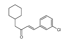 (E)-4-(3-chlorophenyl)-1-cyclohexylbut-3-en-2-one Structure