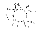 Chloromethylheptamethylcyclotetrasiloxane结构式