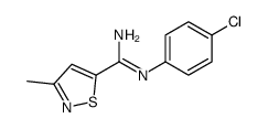 N'-(4-chlorophenyl)-3-methyl-1,2-thiazole-5-carboximidamide Structure