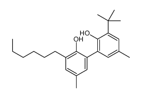 2-(3-tert-butyl-2-hydroxy-5-methylphenyl)-6-hexyl-4-methylphenol Structure