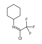 N-cyclohexyl-2,2,2-trifluoroethanimidoyl chloride结构式
