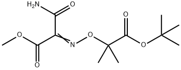 Propanoic acid, 3-amino-2-[[2-(1,1-dimethylethoxy)-1,1-dimethyl-2-oxoethoxy]imino]-3-oxo-, methyl ester Structure