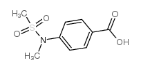 4-[甲基(甲基磺酰基)氨基]苯甲酸结构式