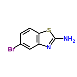 2-氨基-5-溴苯并噻唑结构式