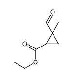 ethyl 2-formyl-2-methylcyclopropane-1-carboxylate结构式