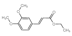 3-(3,4-二甲氧基苯基)丙烯酸乙酯结构式