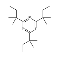 2,4,6-tris(2-methylbutan-2-yl)-1,3,5-triphosphinine结构式