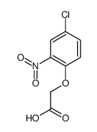 2-(4-氯-2-硝基-苯氧基)乙酸结构式
