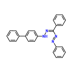 3,5-二苯基-1-(4-联苯)甲臢结构式