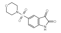 5-(4-吗啉磺酰基)-1H-吲哚-2,3-二酮结构式