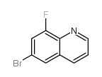 6-溴-8-氟喹啉结构式