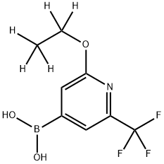 2-(Ethoxy-d5)-6-trifluoromethylpyridine-4-boronic acid Structure