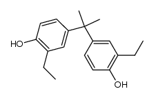 2,2-bis(3'-ethyl-4'-hydroxyphenyl)-propane Structure