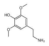 4-(2-氨基乙基)-2,6-二甲氧基苯酚结构式