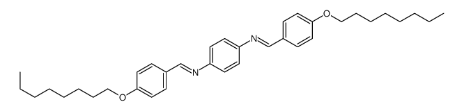 N,N'-(1,4-Phenylene)bis[4-(octyloxy)benzenemethanimine] Structure