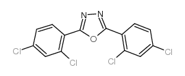 2,5-双(2,4-二氯苯基)-1,3,4-噁二唑结构式