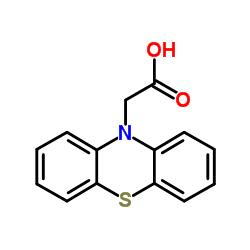 吩噻嗪-10-基-乙酸结构式
