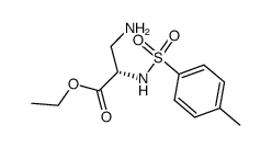 (S)-3-amino-2-(toluene-4-sulfonylamino)propionic acid ethyl ester结构式