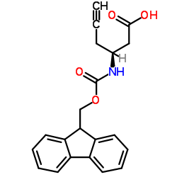 FMOC-L-Β-3-氨基-5-己炔酸结构式