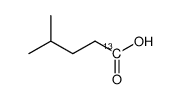 4-methylpentanoic acid Structure