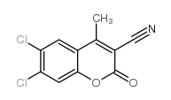 3-CYANO-6,7-DICHLORO-4-METHYLCOUMARIN结构式