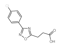 3-[3-(4-chlorophenyl)-1,2,4-oxadiazol-5-yl]propanoic acid Structure