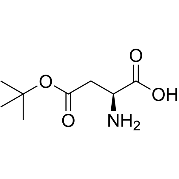 L-天门冬氨酸-4-叔丁基酯结构式