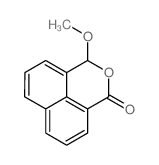 3-methoxy-1H,3H-naphtho[1,8-cd]pyran-1-one结构式