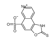 sodium 1,2-dihydro-2-thioxonaphth[1,2-d]oxazole-5-sulphonate结构式