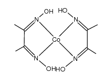 bis(dimethylglyoximato)cobalt(II)结构式