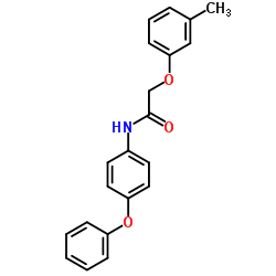 2-(3-Methylphenoxy)-N-(4-phenoxyphenyl)acetamide Structure