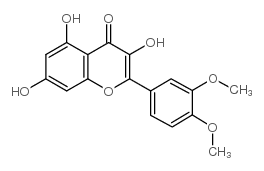 3,4-二甲氧基-3,5,7-三羟基黄酮结构式